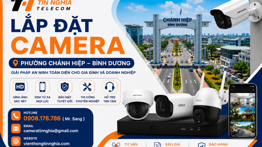Lắp Đặt Camera Phường Chánh Hiệp Bình Dương 