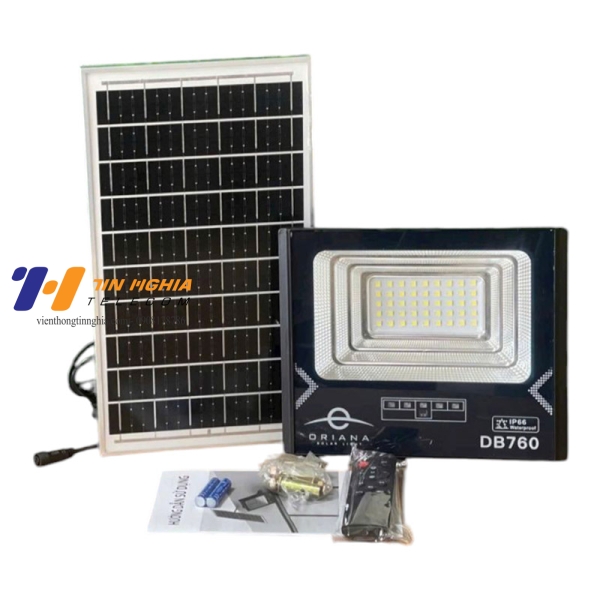 Đèn Pha Năng Lượng Mặt Trời 60W  ORIANA DB-760