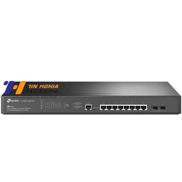 JetStream™ 8-Port 2.5GBase-T And 2-Port 10GE SFP+ L2+ Managed Switch With 8-Port PoE+