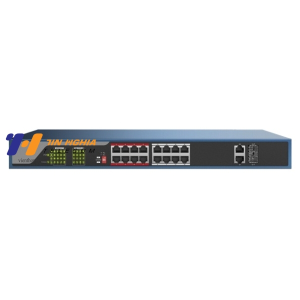 Switch Cấp Nguồn PoE 16 Port: